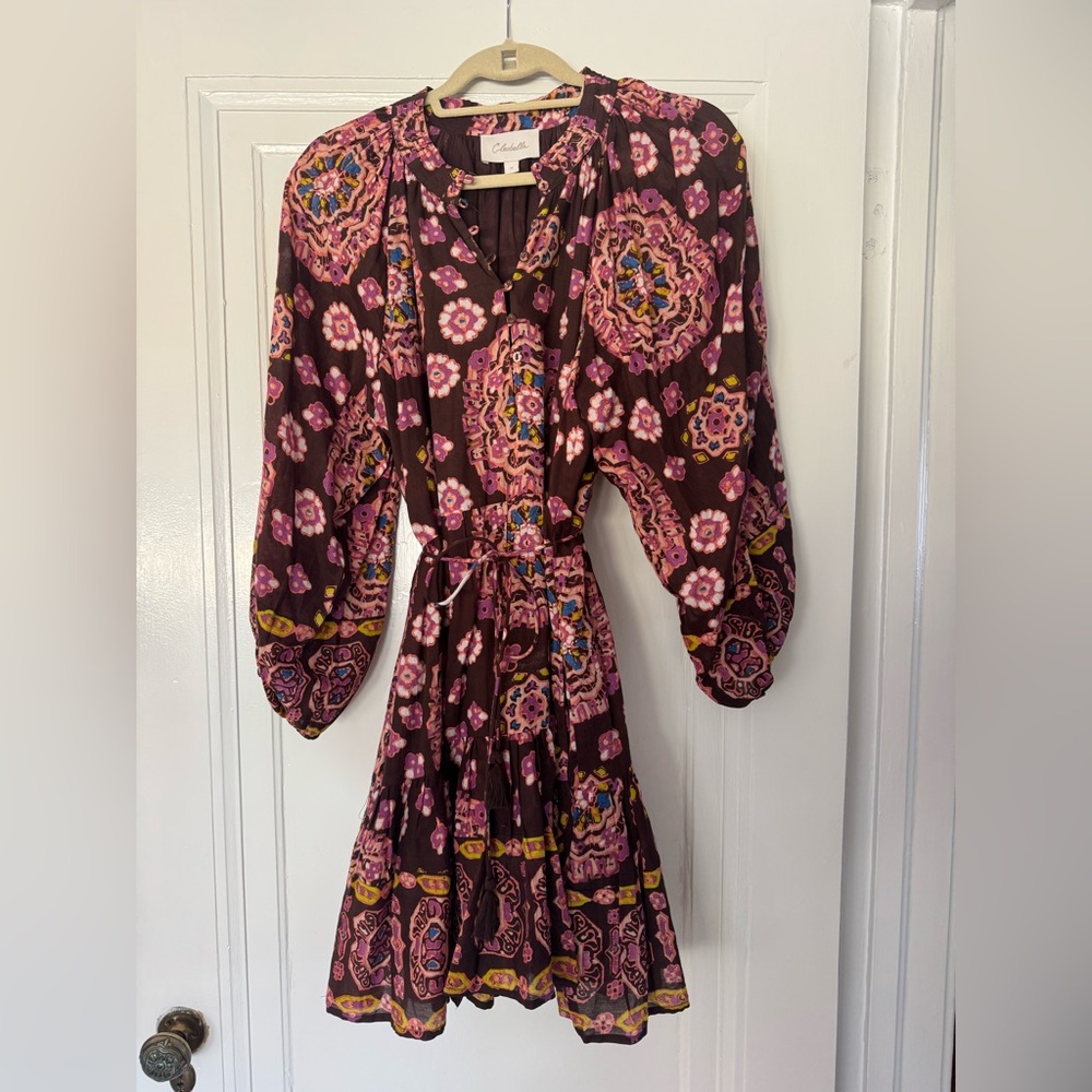 Cleobella Elvia Multicolor Long Sleeve Mini Dress